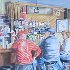 ' The Neighborhood Tavern ' watercolor<br /> 20 x 26 inches